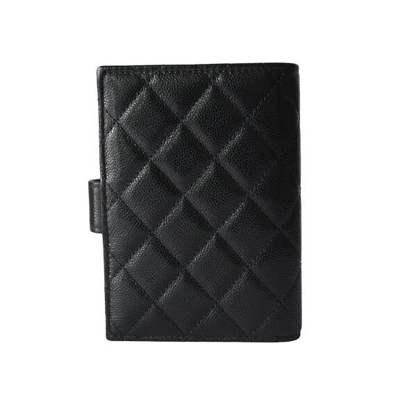 Chanel CC Caviar Quilted Passport Holder Wallet Black - Picture 3 of 3